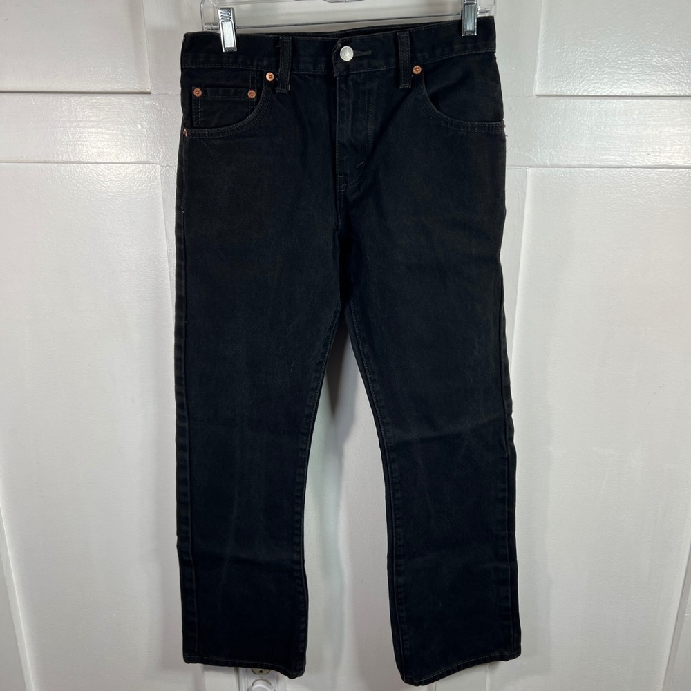 Levis 517 Mens Bootcut Jeans Black Denim 00517-0260 W29 L30